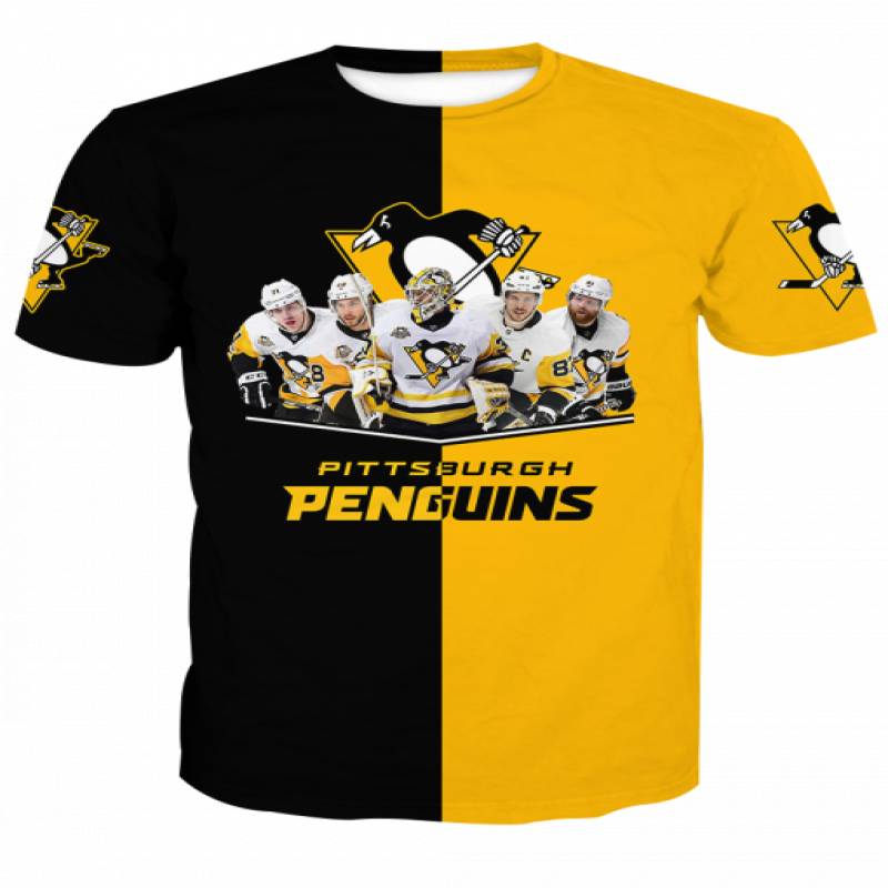 Men / Women Pittsburgh Penguins 3D T-shirt, Pittsburgh Penguins Apparel