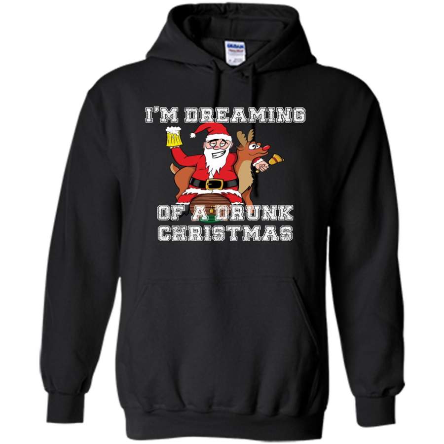 I’m Dreaming Of A Drunk Christmas – Gildan Heavy Blend Hoodie