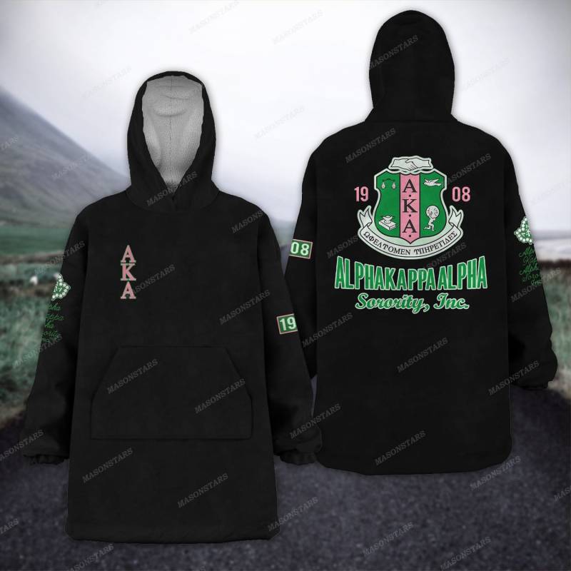 ALPHA KAPPA ALPHA FLEECE LAZY PAJAMAS HOODIE 4