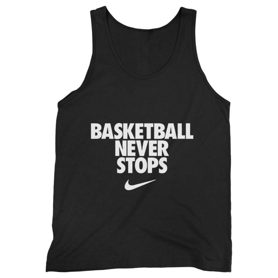 Basketball Never Stops Man’s Tank Top