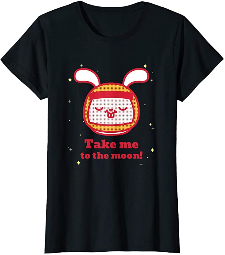 Cute Astronaut Space Bunny Take Me To The Moon Kids Gift T-Shirt