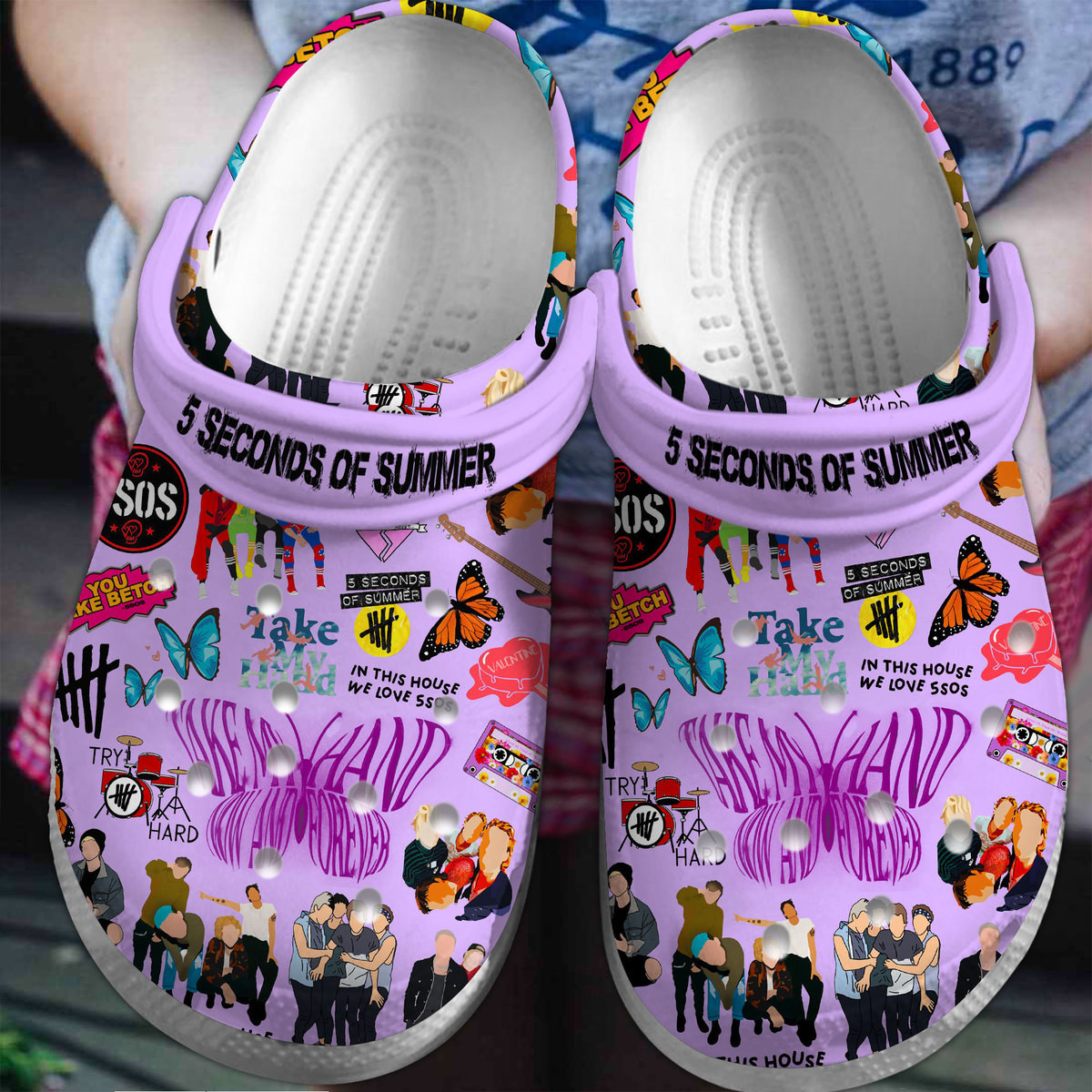 5 Seconds Of Summer Crocss Clogs For Men Women And Kid 4Lcghexc