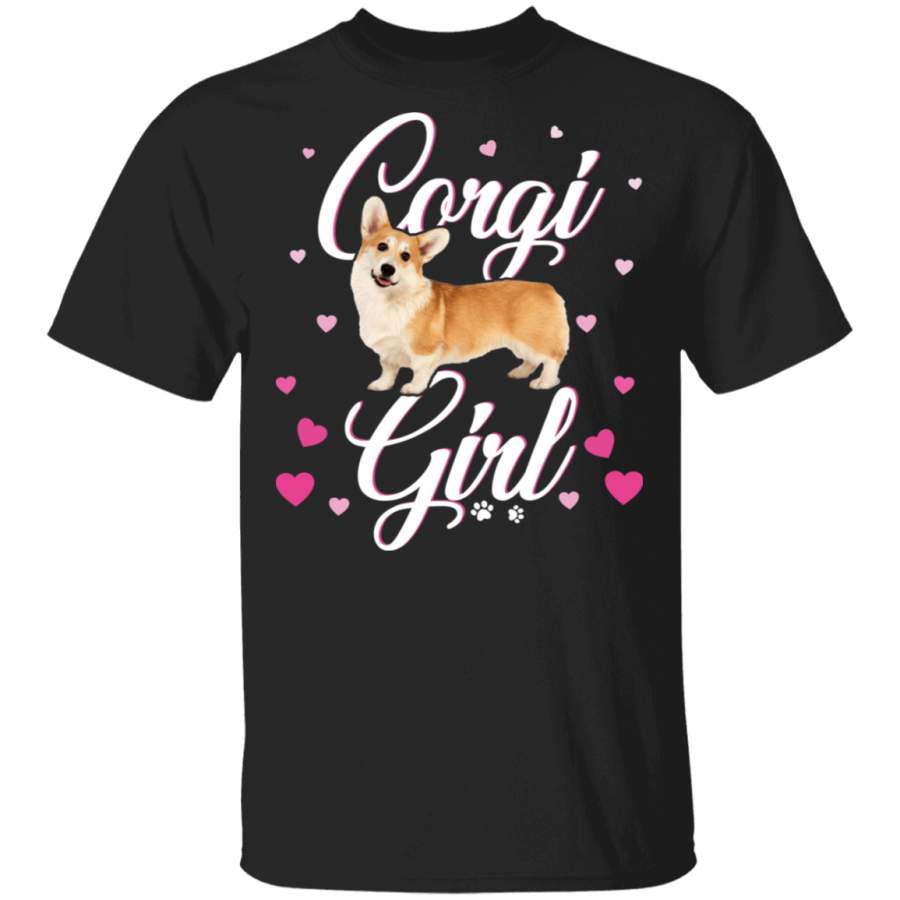 Corgi Girl Women Puppy Mom Dog Mama Lover T-Shirt