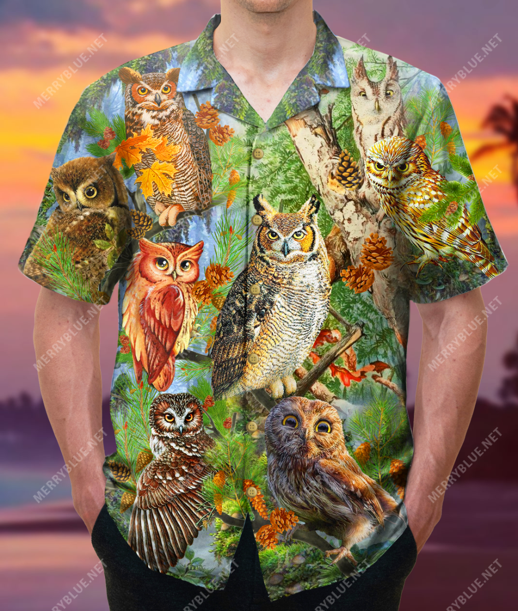 When The Owl Sings, The Night Is Silent Unisex Hawaiian Shirt