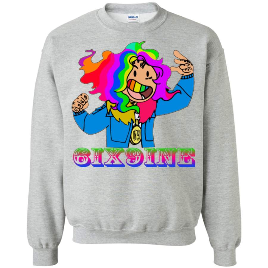 AGR tekashi 6ix9ine Crewneck Pullover Sweatshirt