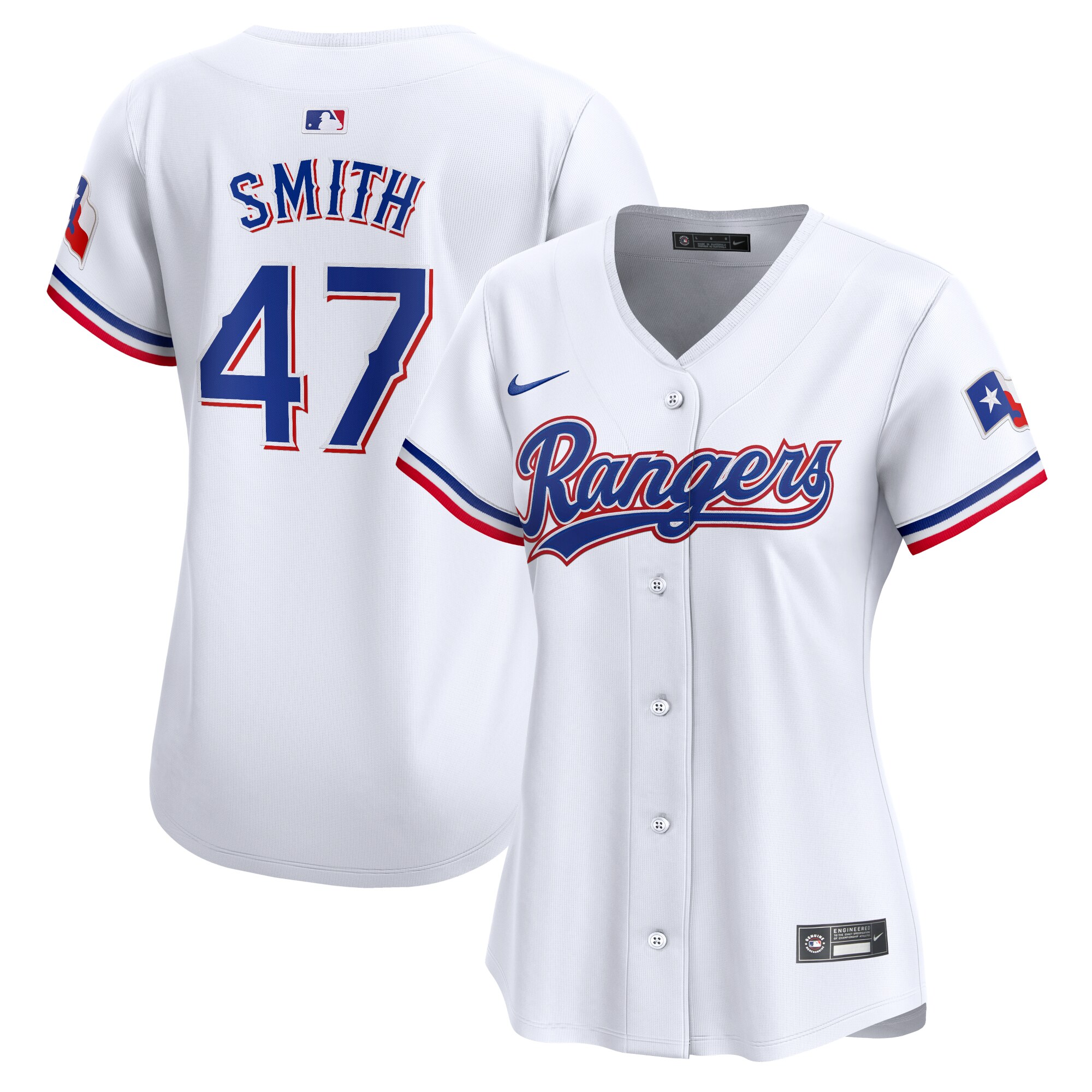 Josh H. Smith Texas Rangers Women's Home Limited Player Jersey – White