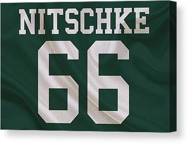 Green Bay Packers Ray Nitschke Joe Hamilton Canvas Print