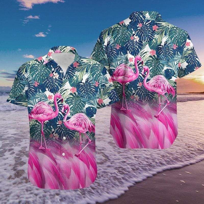 Get Here Flamingo Hawaii Aloha Shirts Ha70640