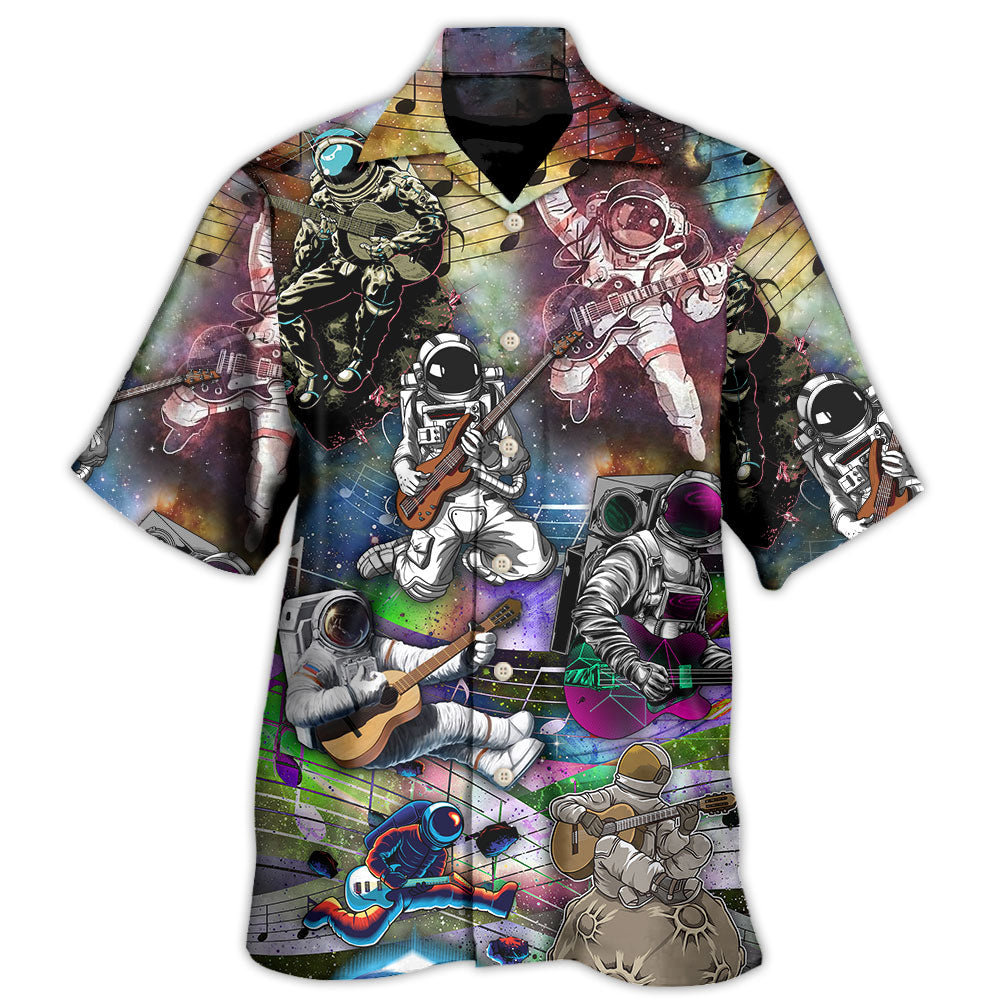 Guitar Astronaut Galaxy Art Music Hawaii Shirt Ha79453