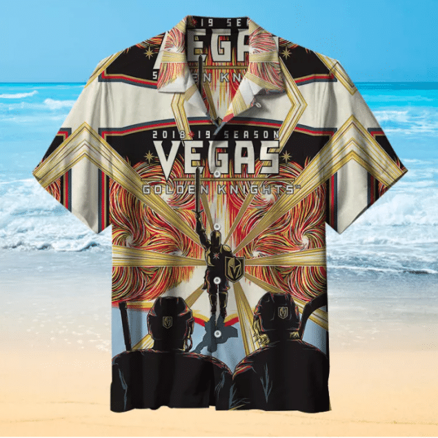 Vegas Golden Knights For Man And Woman Print Short Sleeve Hawaiian Shirt G95