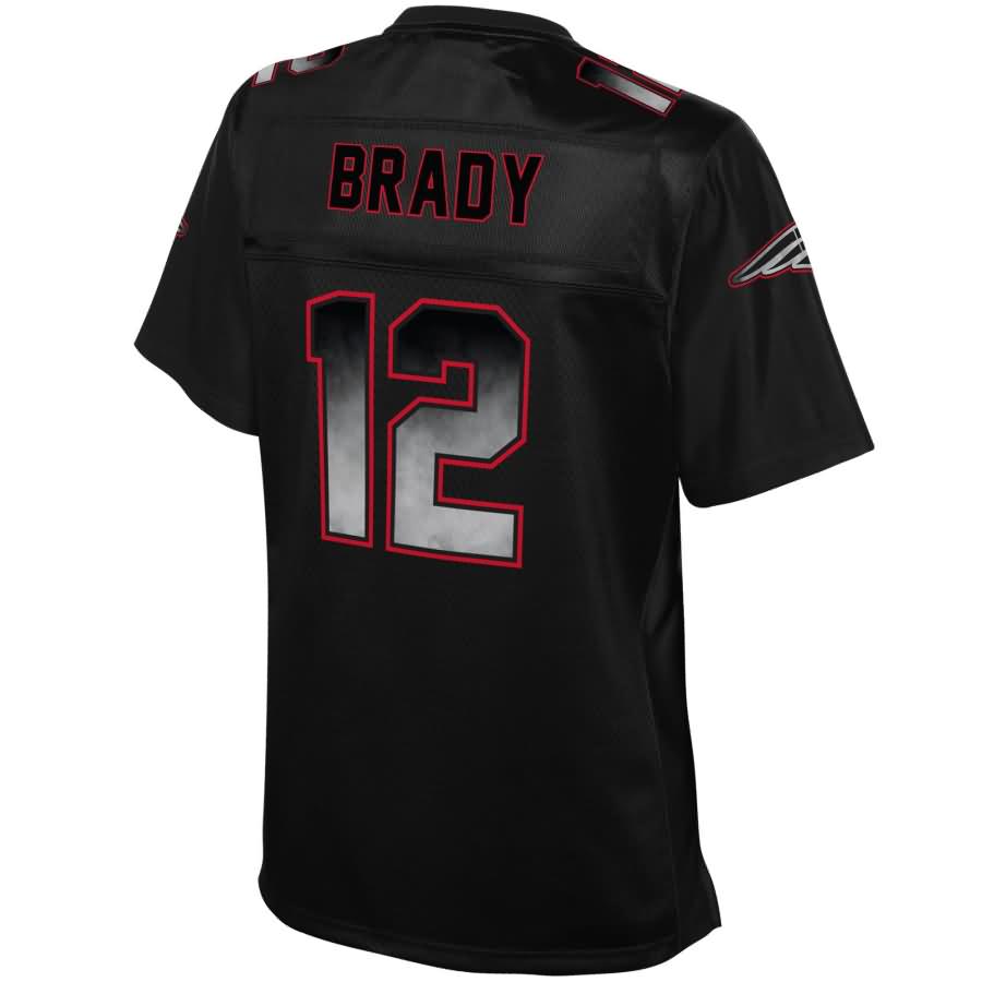 Tom Brady New England Patriots NFL Pro Line Womens Pro Line Smoke Fashion Jersey – Black