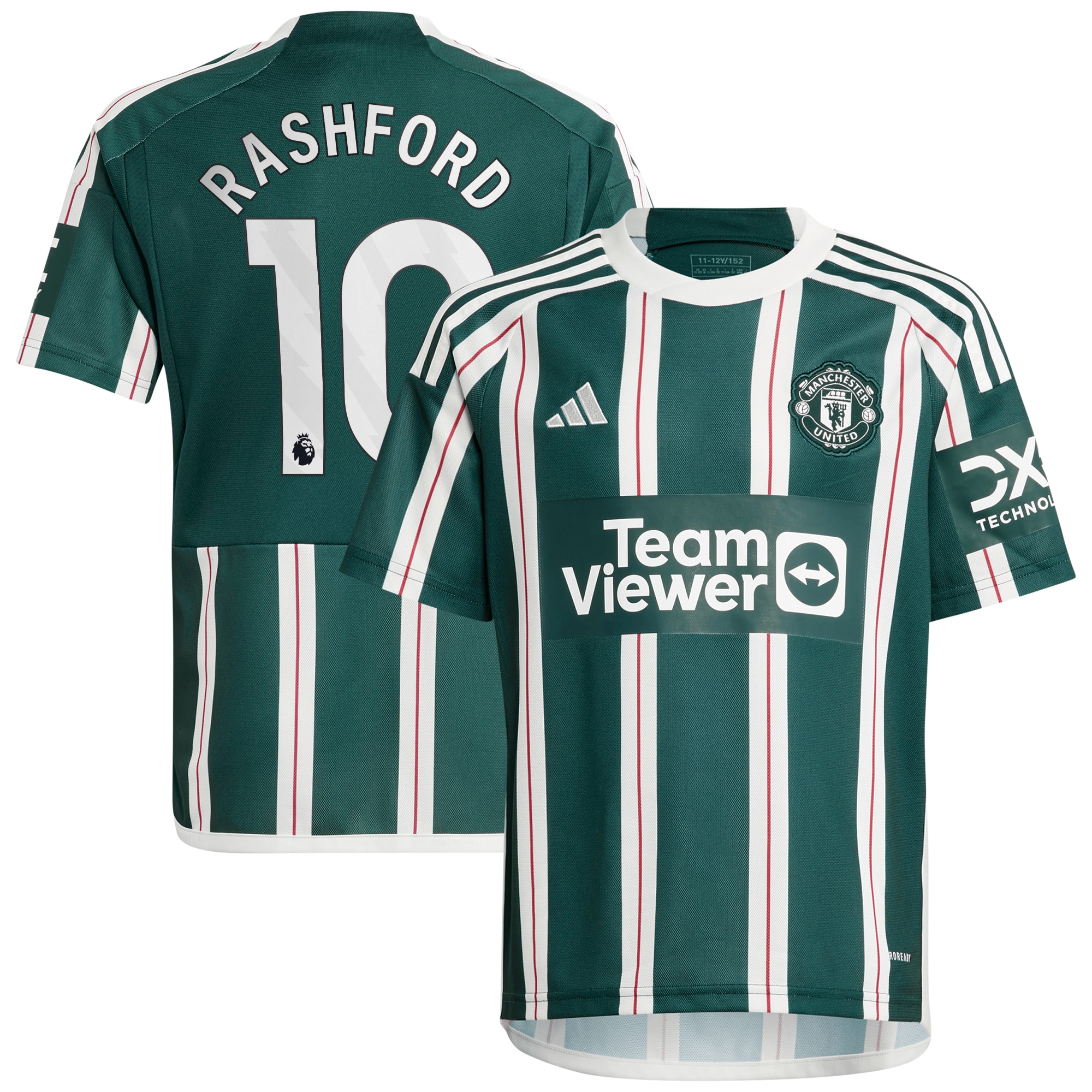 Marcus Rashford Manchester United Youth 2023/24 Away Replica Player Jersey – Green