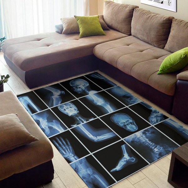 X-Ray Film Radiology Print Area Rug