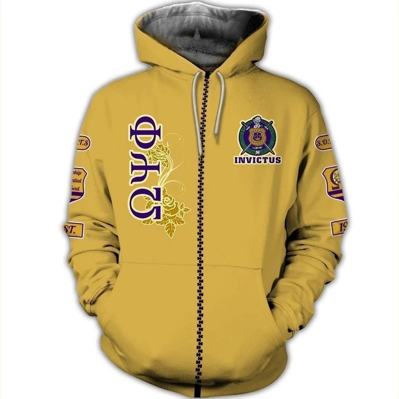 Fietts Omega Psi Phi Thunder Zip Hoodie J5