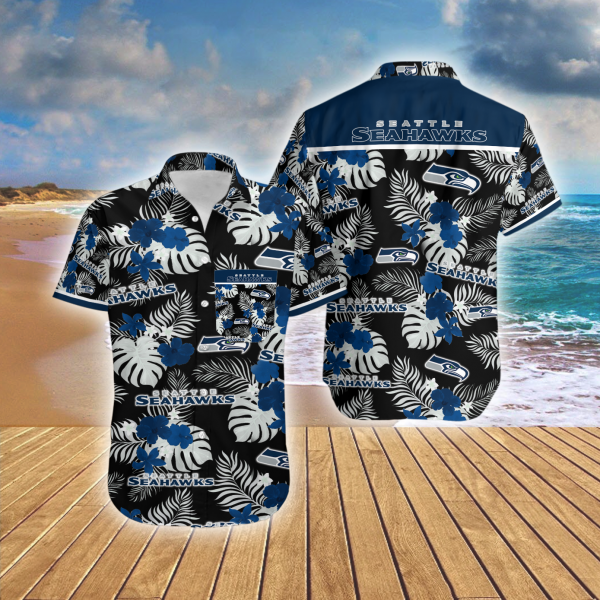 Hawaiian Shirt Island Seattle Seahawks Summer Button Up Ha36912