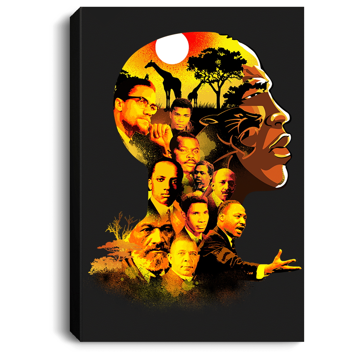 Shop African American Canvas – My Roots Famous People In My Head Proud Black History Month Canvas