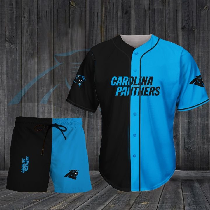 Carolina Panthers BASEBALL SHIRT SHORT