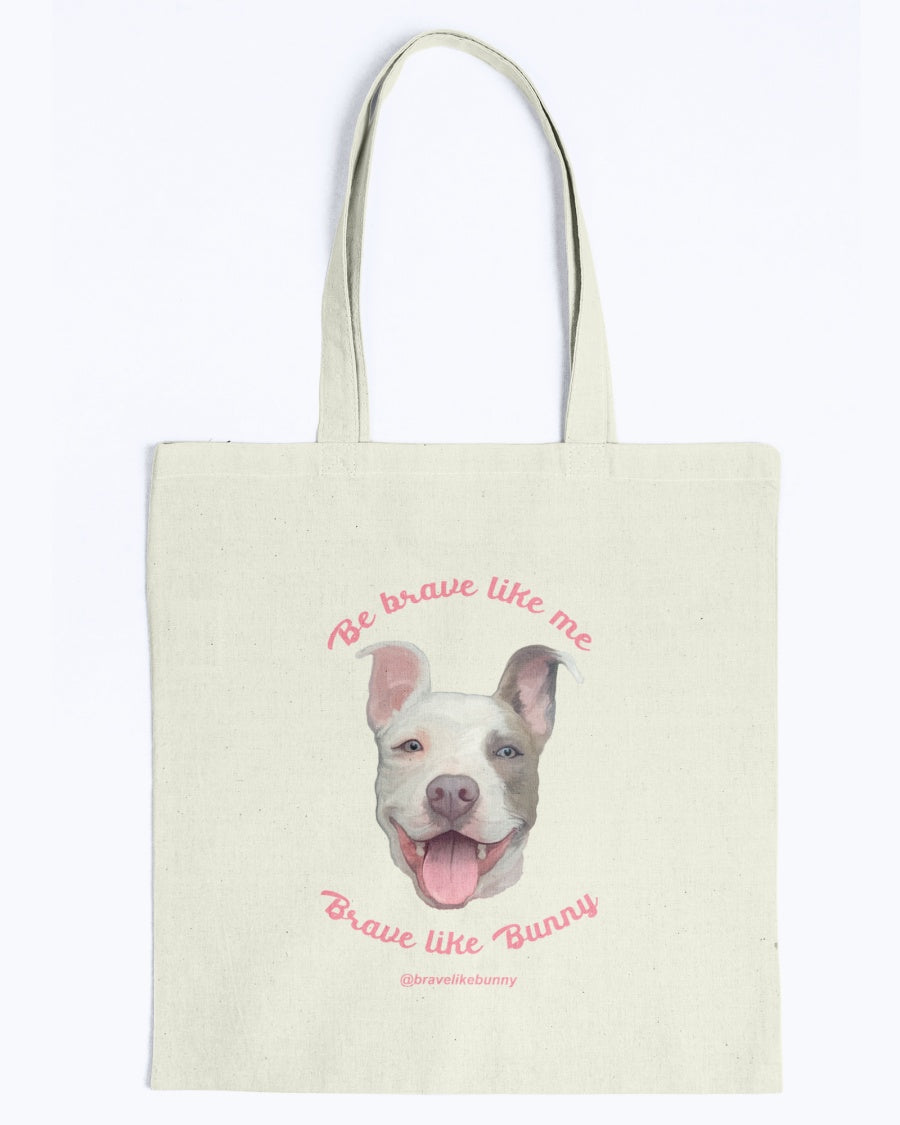 Cute Bunny – Brave Like Me, Brave Like Bunny Official Canvas Tote Bag