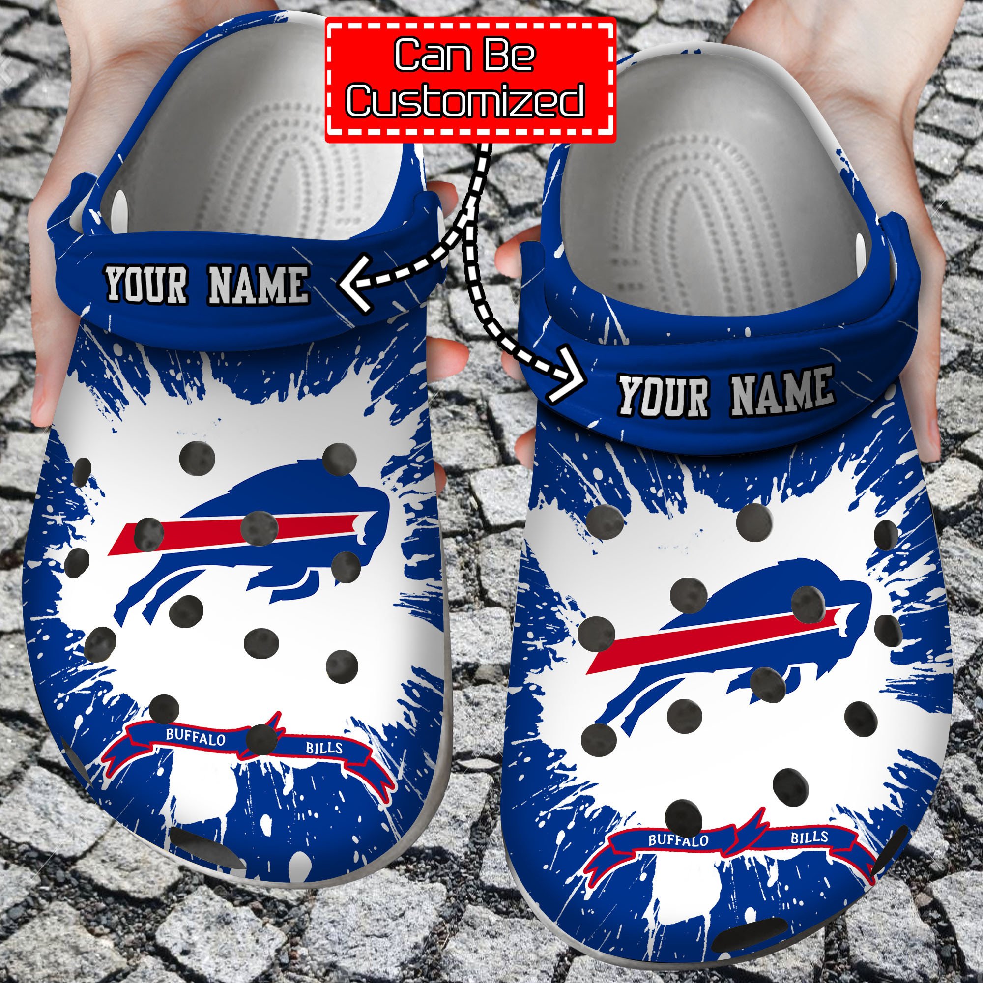 Personalized Name & Logo Football Team Crocss Style Clog Shoes Clogs ...