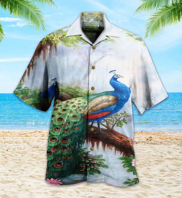 Peacock Forest Green Hawaii Shirt Ha26756