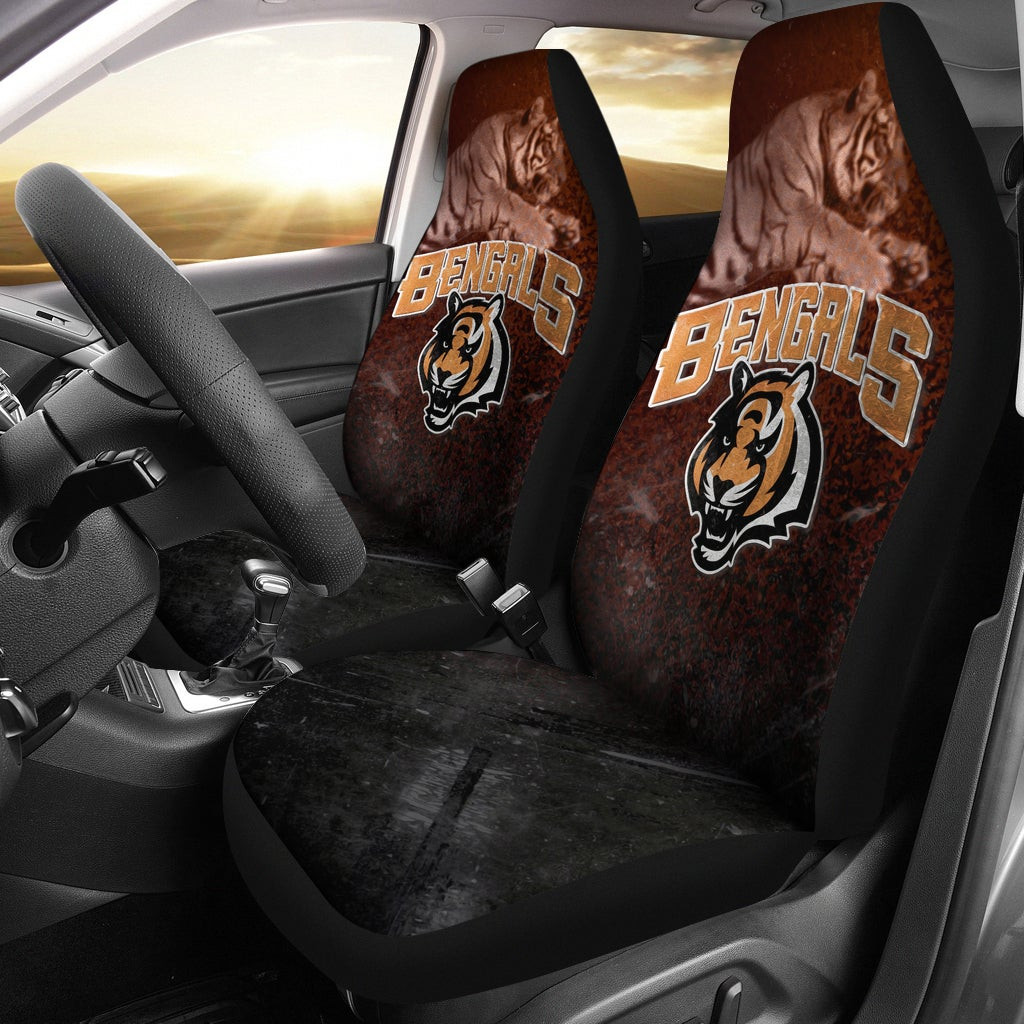 Cincinnati Bengals American Football Bengals Tiger Head Jumping Tiger Underground Car Seat Covers