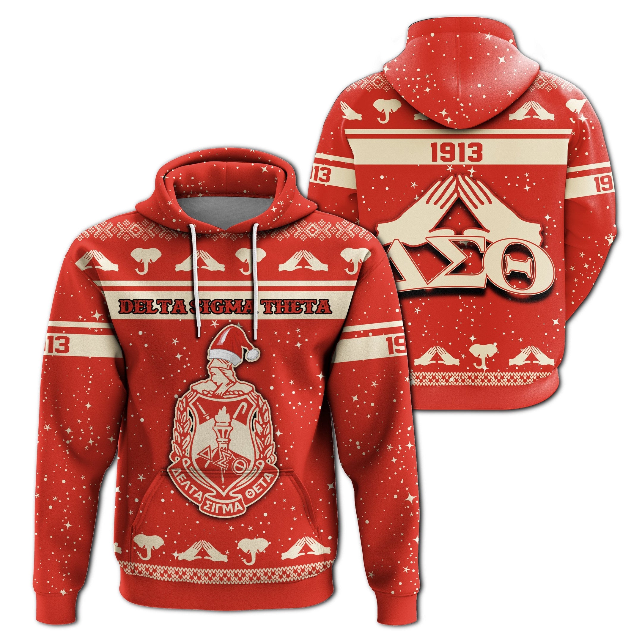 Sorority Hoodie – Delta Sigma Theta Christmas Pullover Hoodie