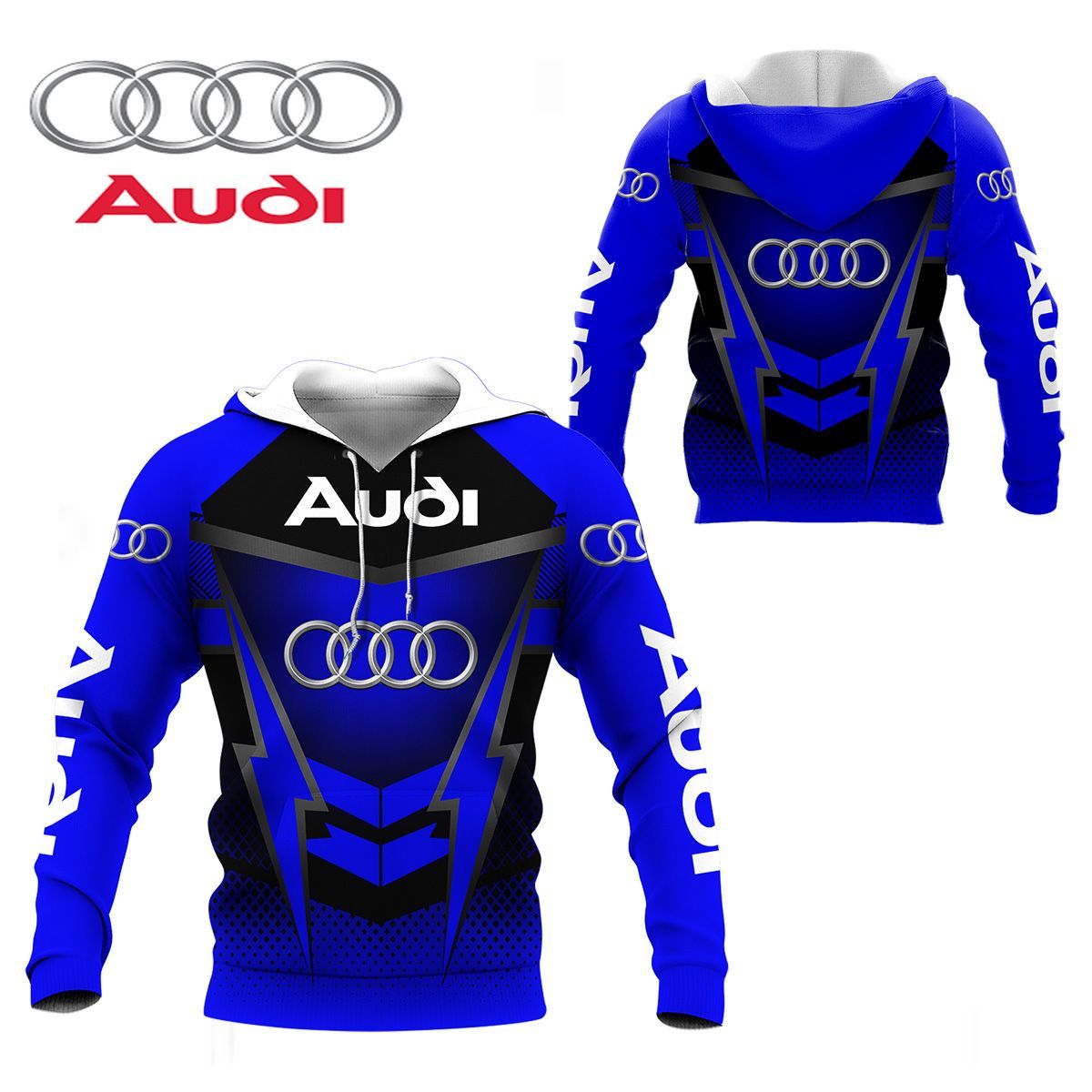 3D All Over Printed Audi LPH-HL Shirts Ver 2 (Blue)