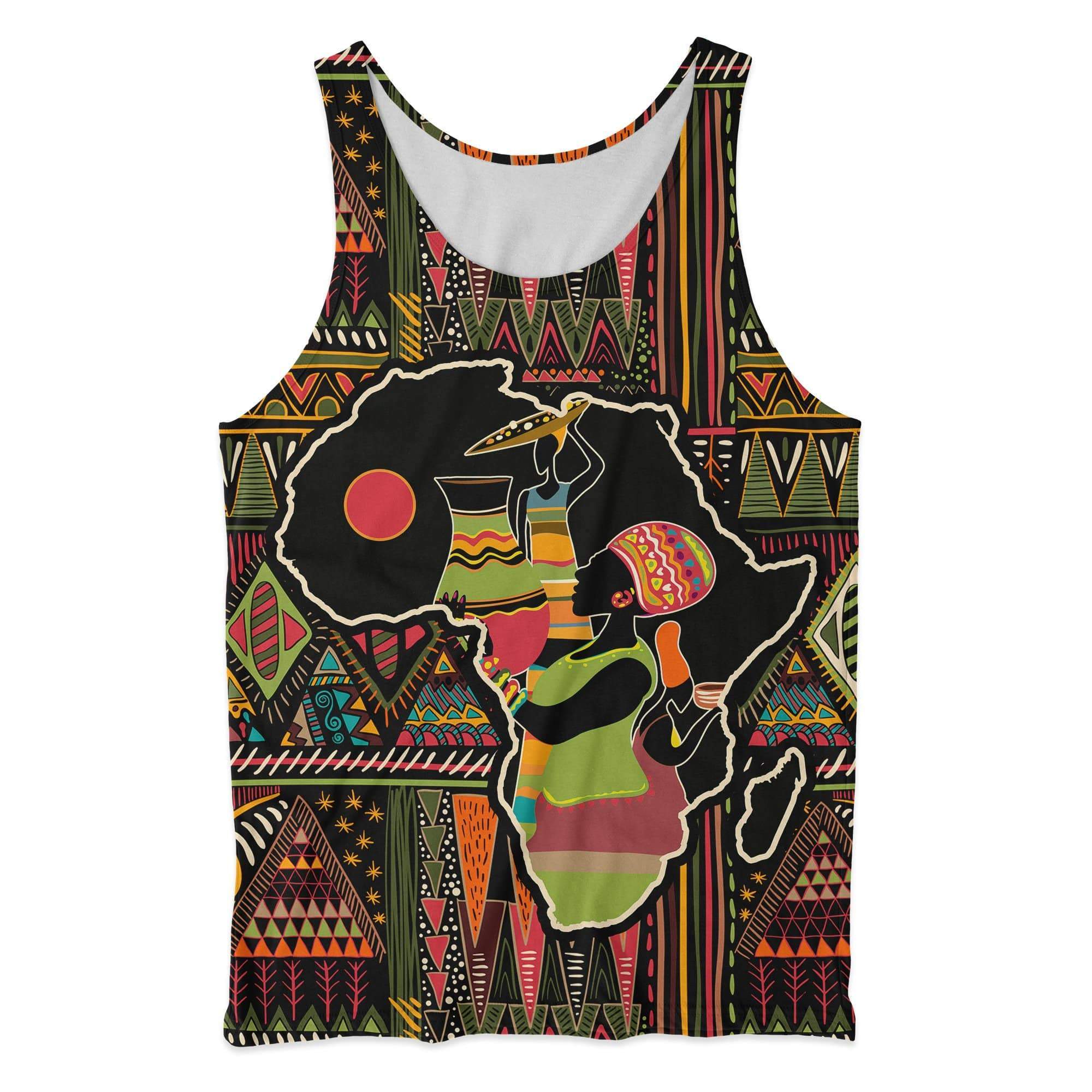 Wonder Print Shop Tank Top – Africane Map Pattern