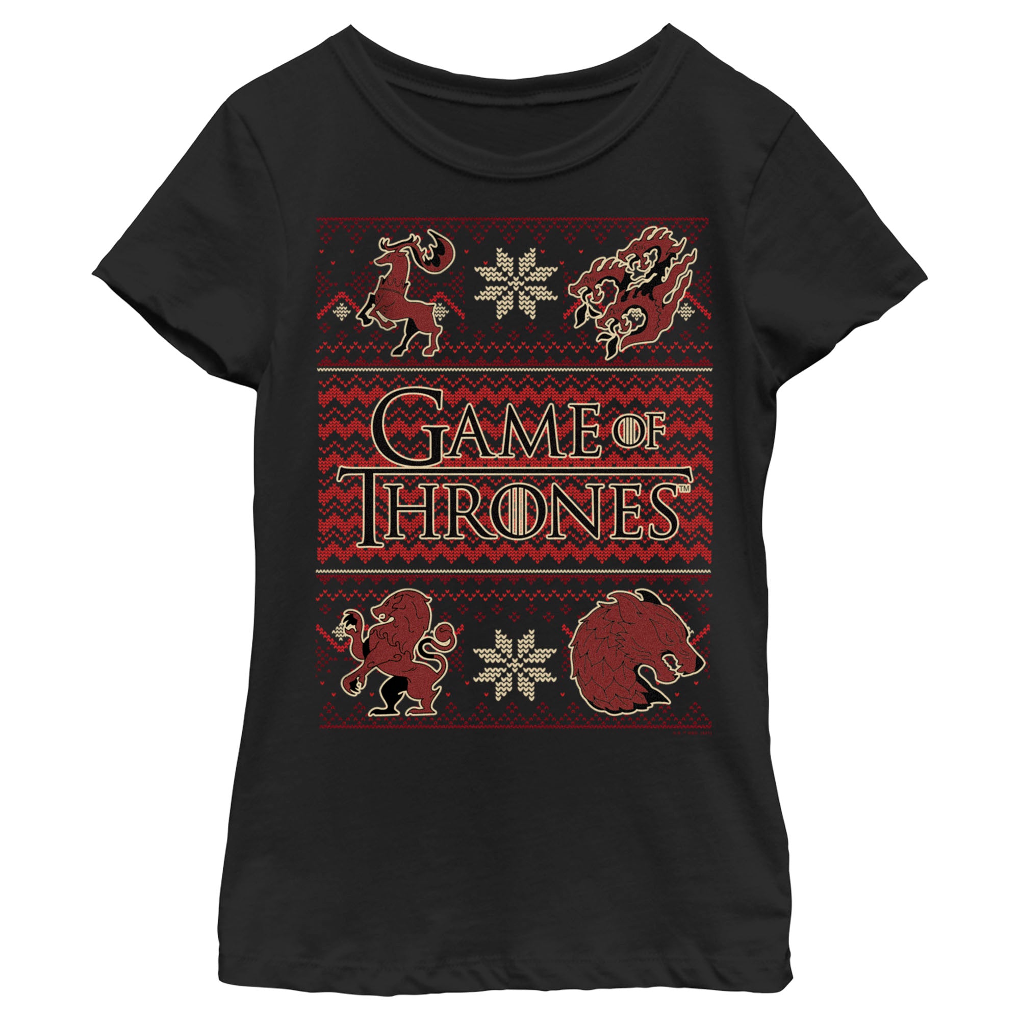 Girl’S Game Of Thrones Christmas Ugly Sweater T-Shirt