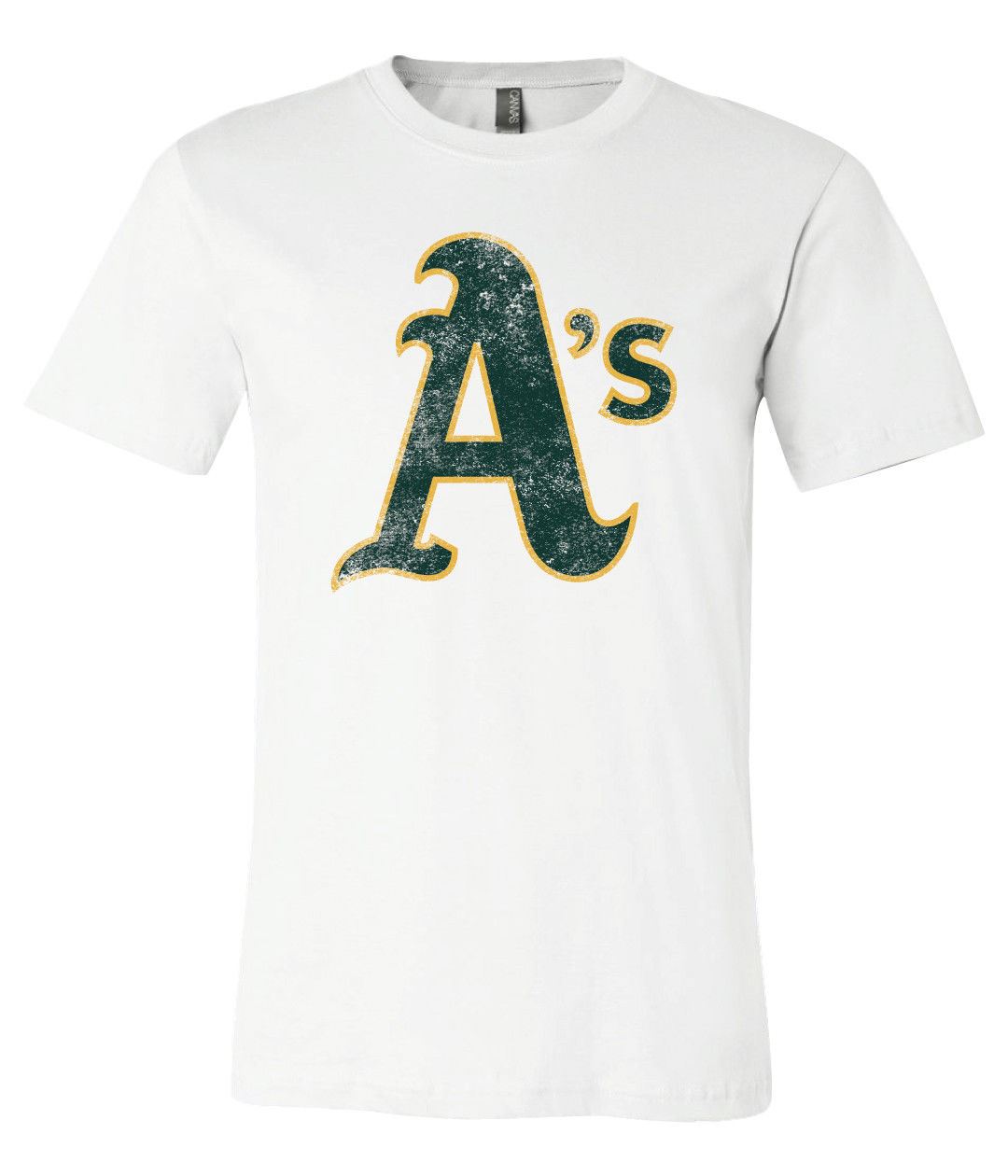 Oakland Athletics A’S  Logo Distressed Vintage Logo T-Shirt 6 Sizes S-3Xl!!