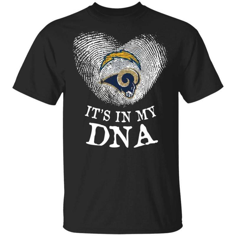 It’s In My Dna Los Angeles Chargers And Los Angeles Rams Shirt For Fans Tt09