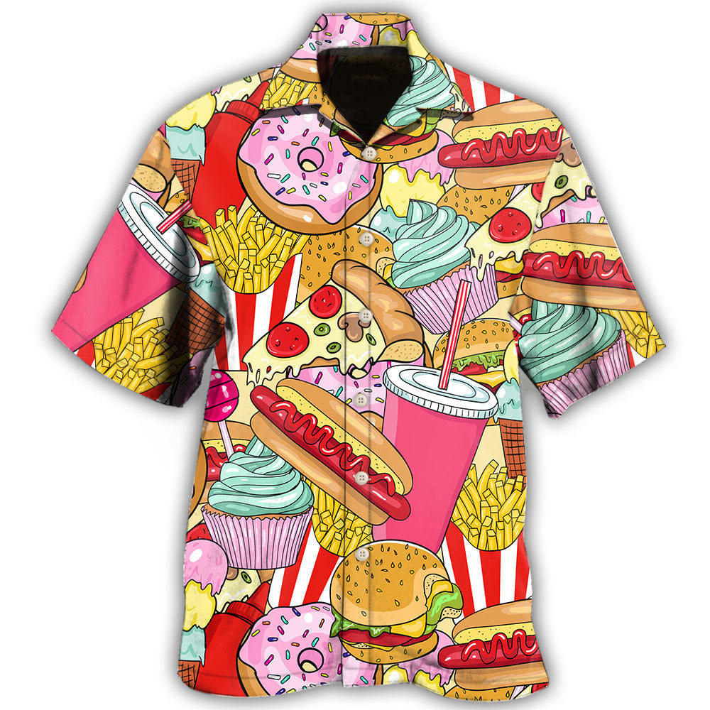 Junk Food Art Colorful Hawaii Shirt Ha66868