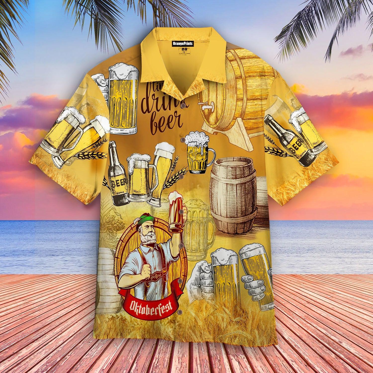 Oktoberfest Time To Drink Beer Aloha Hawaii Shirt For Men Women Ha103753