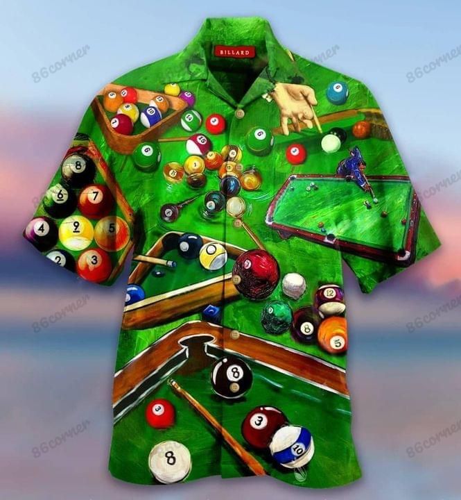 Green Billiard Hawaiian Shirt Ha33721