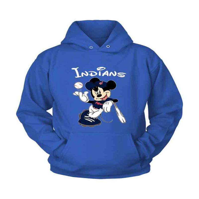 Baseball Mickey Team Cleveland Indians Unisex Hoodie