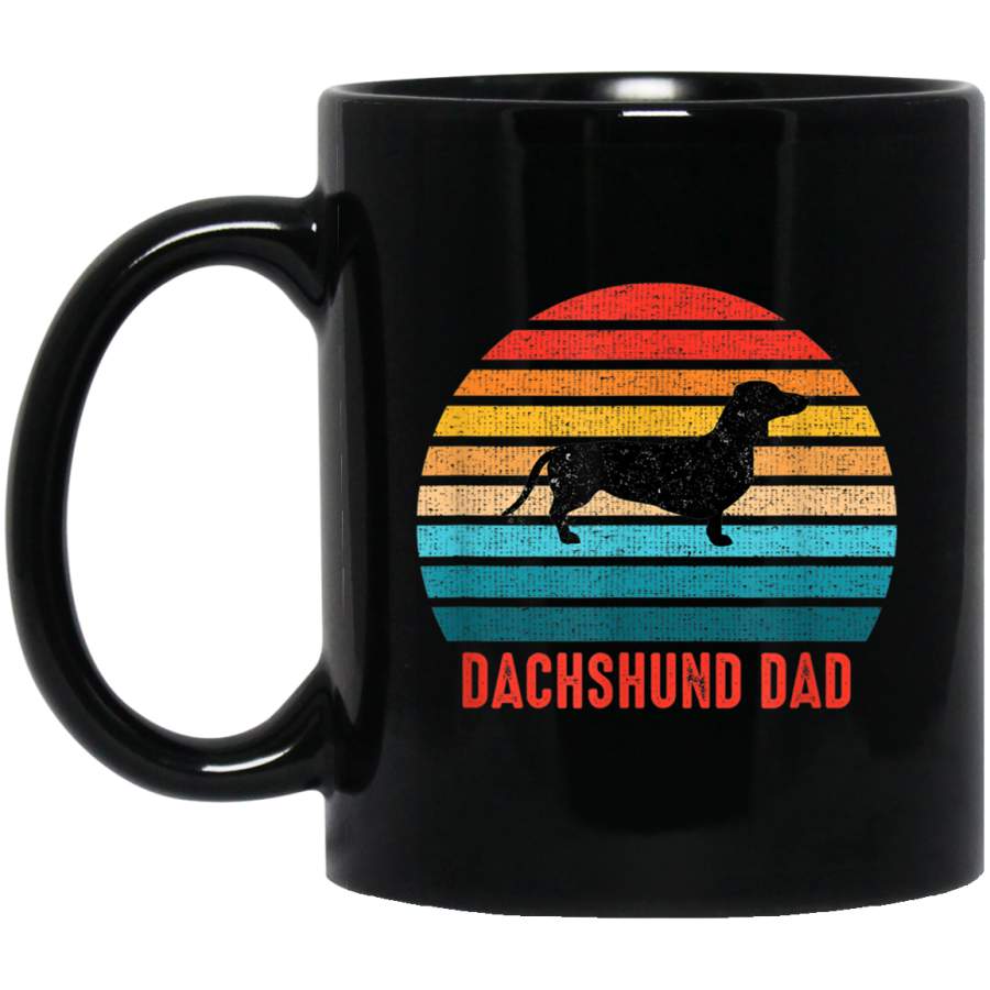 Vintage Weenie Dad Mens Dachshund Retro Gift Mug