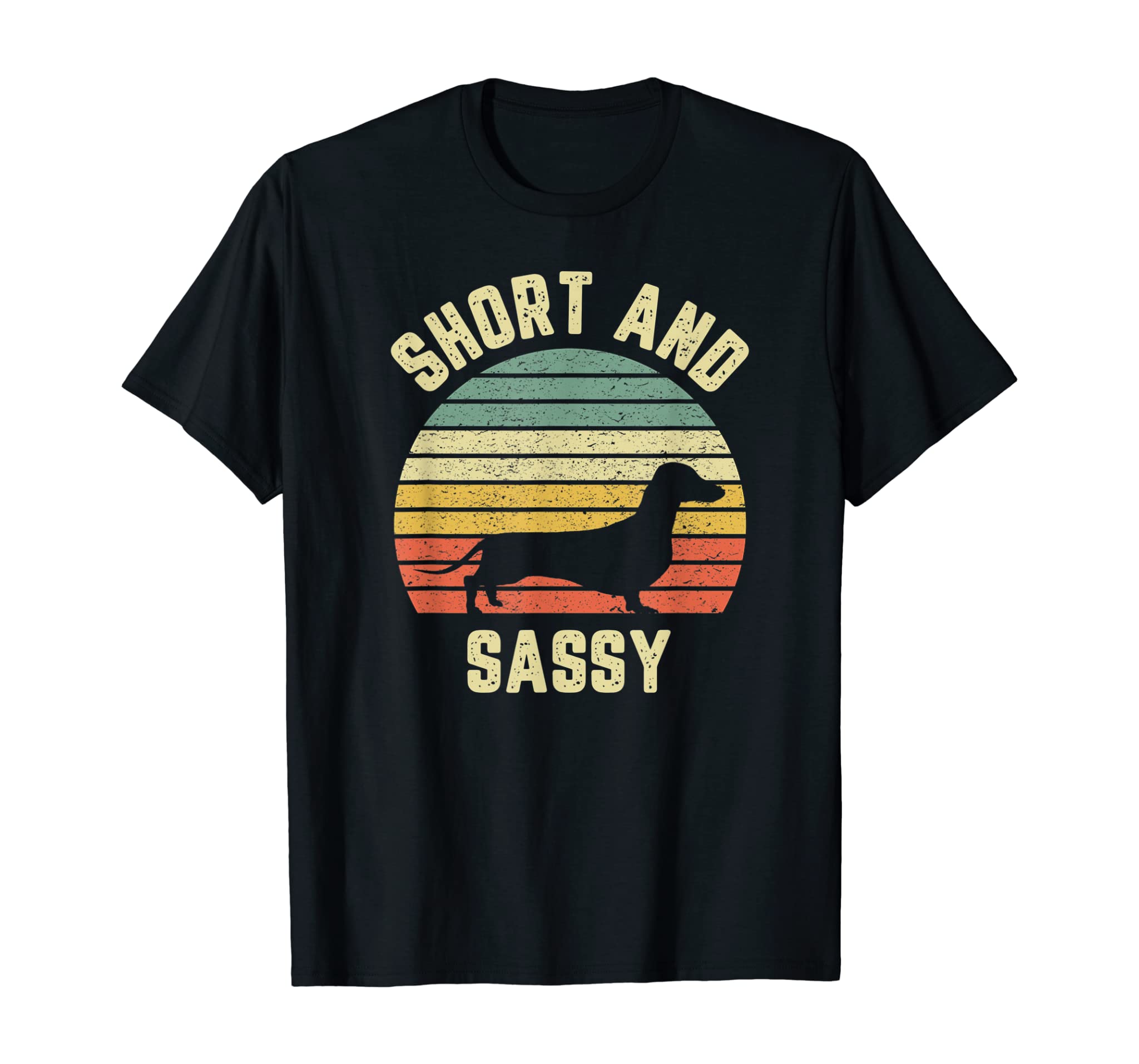 Vintage Dachshund Shirt Funny Weiner Dog Short Sassy