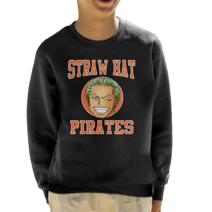 Straw Hat Pirates Roronoa Zoro One Piece Kid’s Sweatshirt