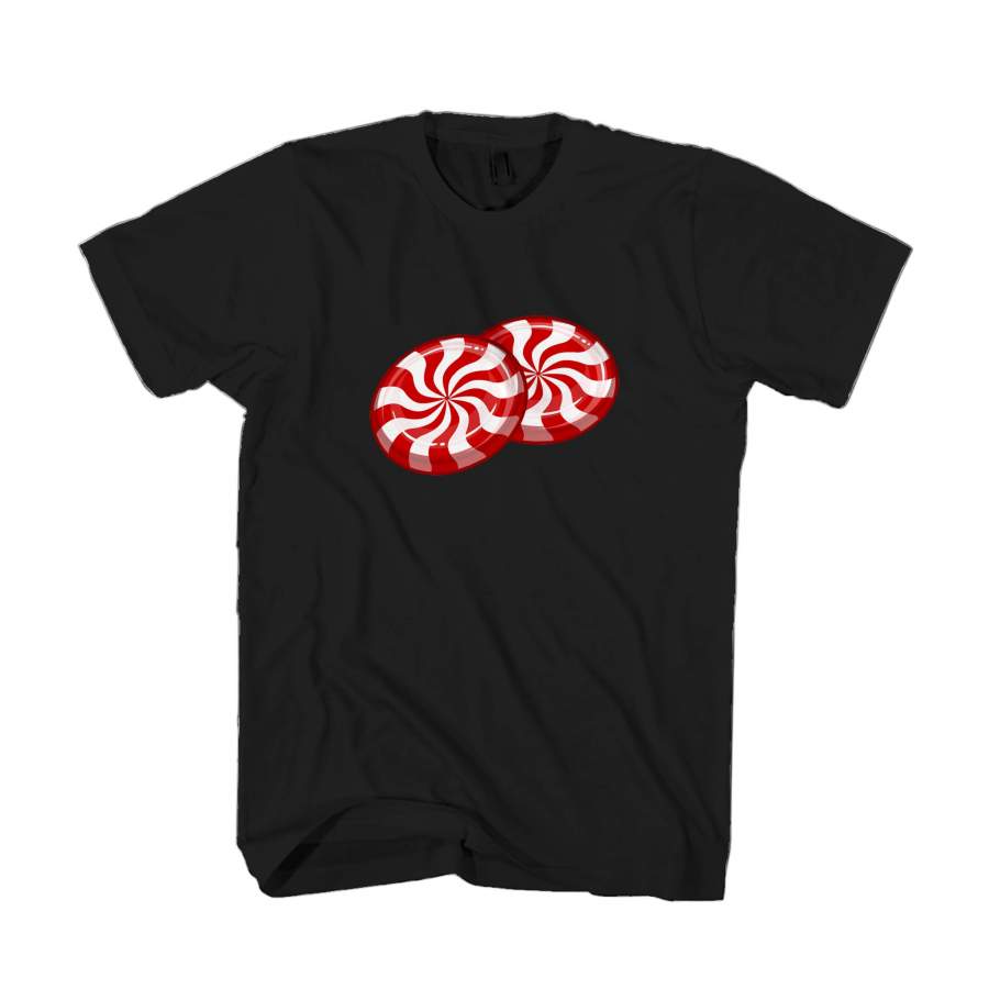 Peppermint Candy Jack Red White Stripes Mint Cane Rock Graphic Man’s T-Shirt