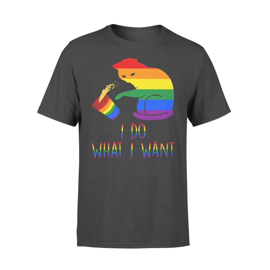 Lgbt Cat I Do What I Want T-shirt