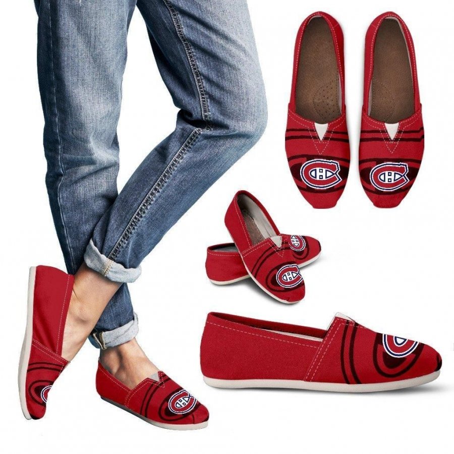 Enormous Logo Mix Tiny Logo Fantastic Montreal Canadiens Casual Shoes