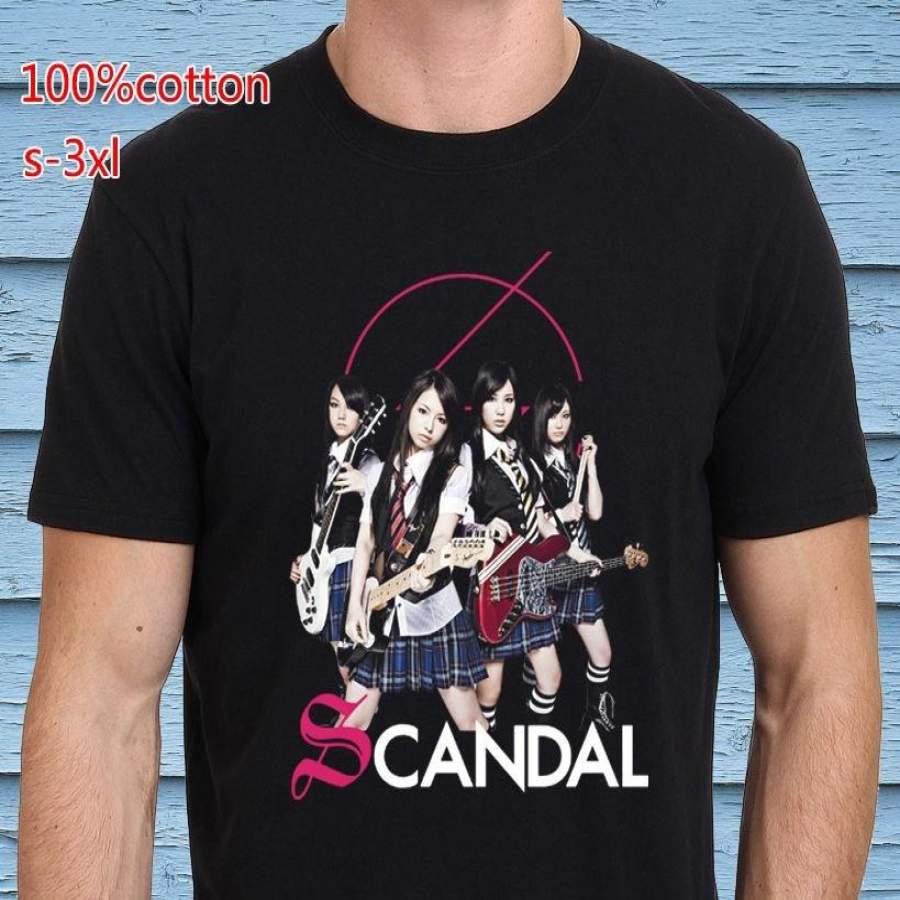 Scandal Japan Metal Band Men’s Black T-Shirt