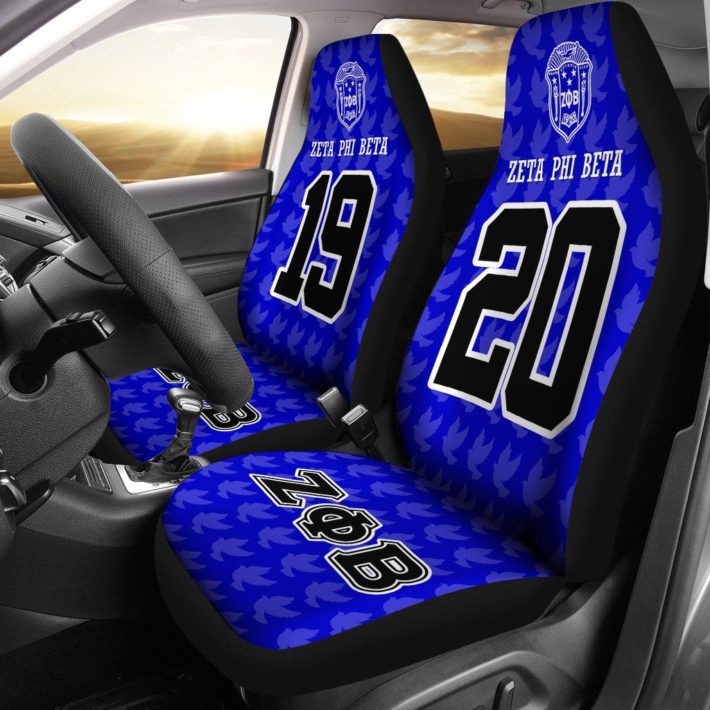 Zeta Phi Beta Founding Year and Initials Carseat Covers � Car Seat Covers � Zeta Phi Beta Founding