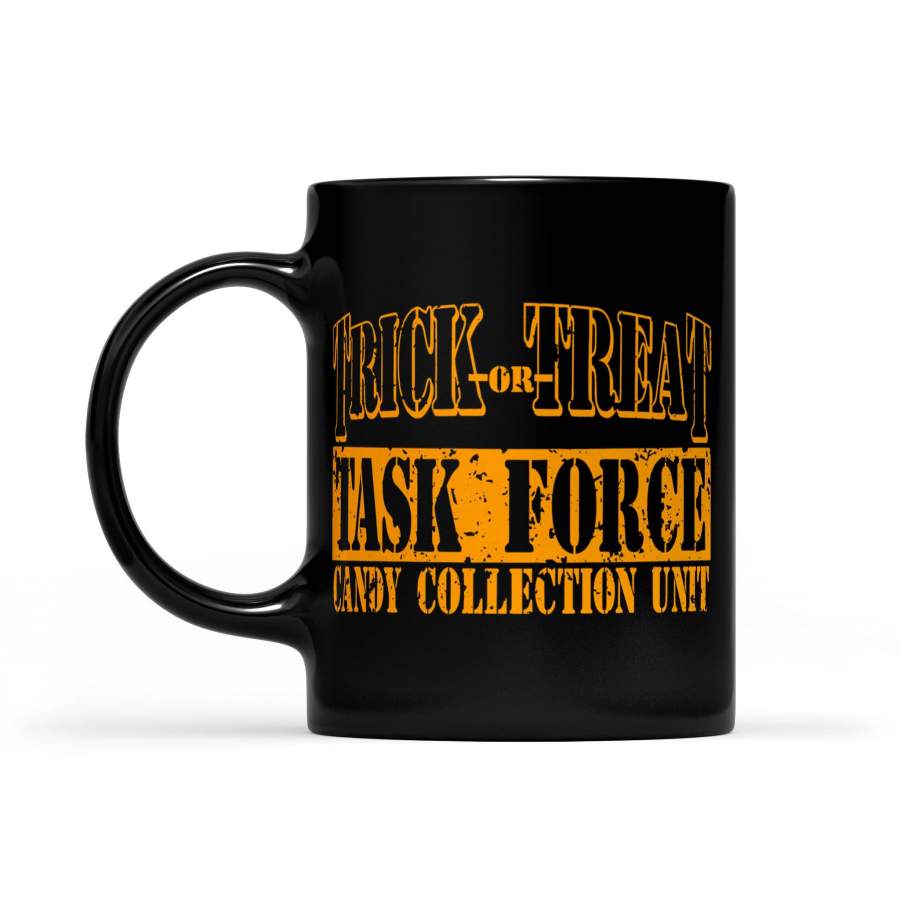 Trick Or Treat Task Force Candy Collection Unit Halloween – Black Mug