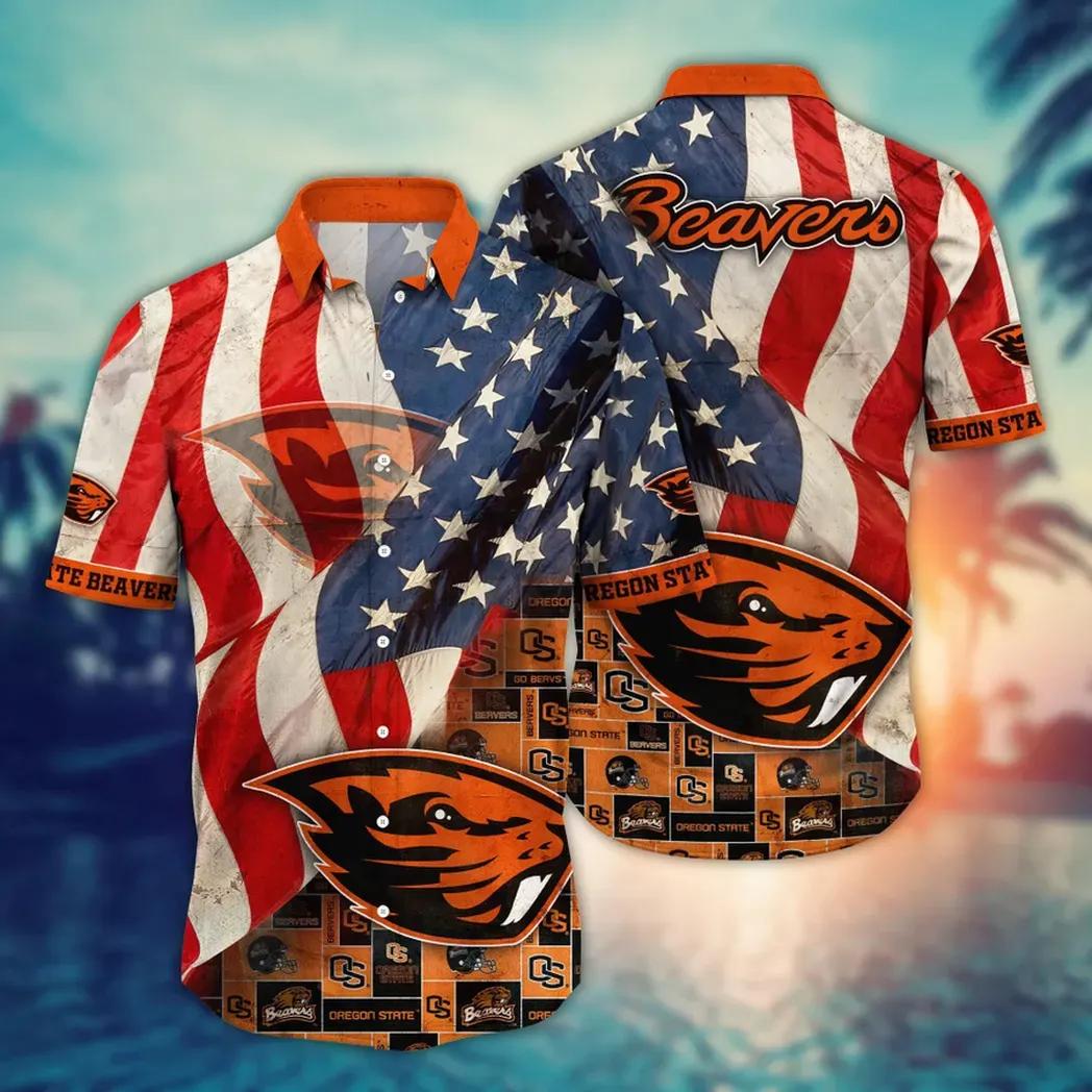 Oregon State Beavers Ncaa Flower Aloha Hawaiian Shirt 11, Ncaa Hawaiian Shirt