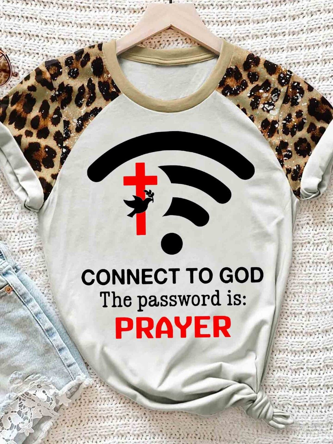 Wifi Connect To God Password Is Prayer Funny 3D Hoodie Tshirt