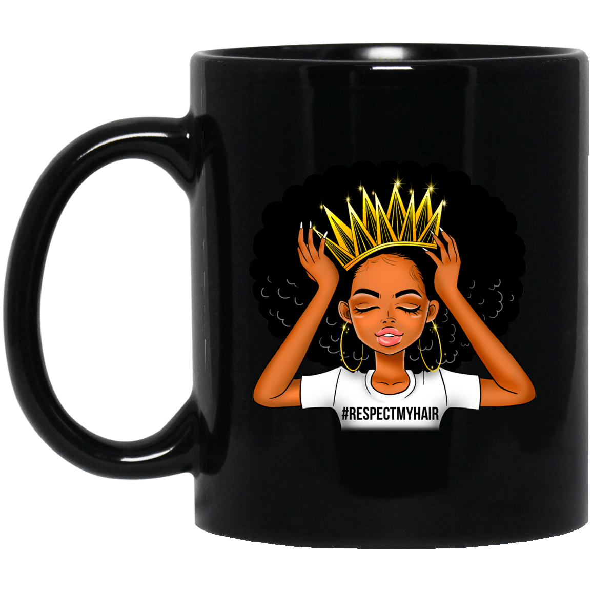 #Respectmyhair Cup Respect My Hair Pretty Black Girl Melanin Women Mug