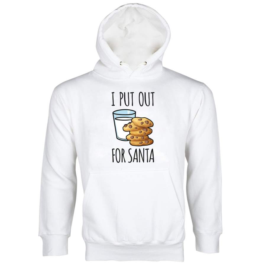 I Put Out For Santa Hoodie Funny Christmas Hoodie Naughty Santa Hoodie