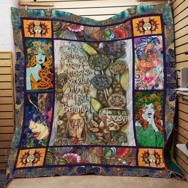 Hippie Soul Th455 3D Quilt Blanket HGM18