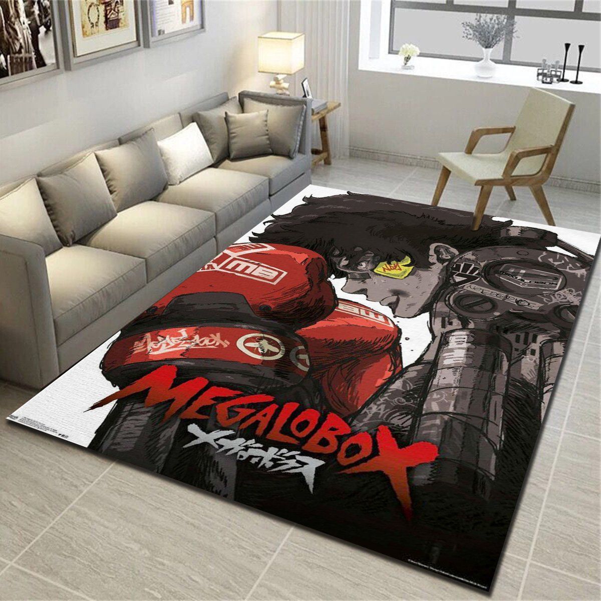 Megalobox Key Art Rugs, Living Room Carpet